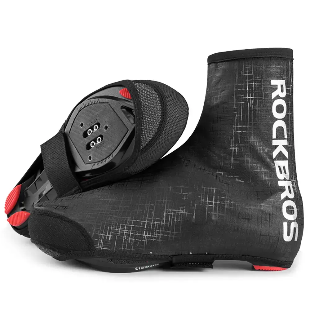 Rockbros LF1081 Windproof Waterproof Shoe Covers 42-46 cm - Black