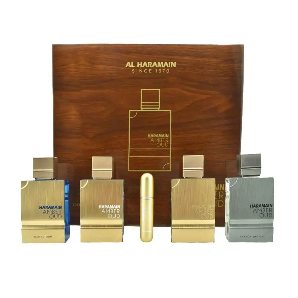 Al Haramain 4 Piece Amber Oud Collection Gift Set for Unisex