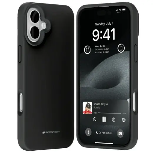 Чехол Pure MagSafe Silicone для iPhone 16 Plus 6.7 черный с поддержкой MagSafe