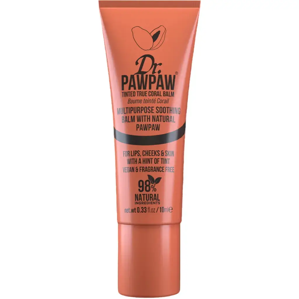 Dr. PawPaw, Multipurpose, Lip & Cheek Balm 2-In-1, True Coral, 10 ml