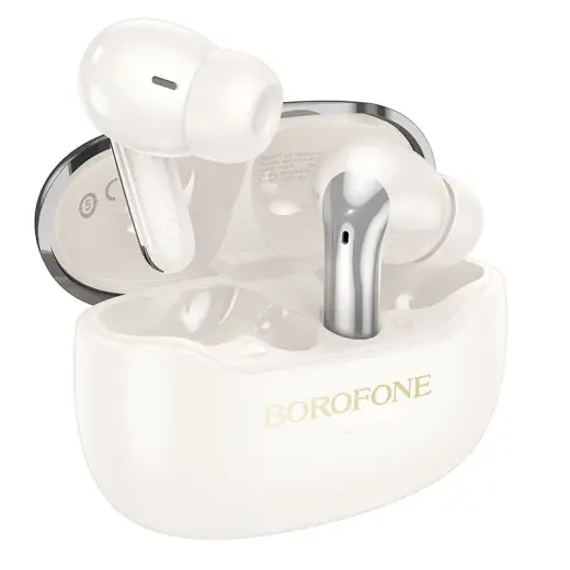 Borofone TWS Bluetooth Earphones FQ1 Plus Shine ANC+ENC white