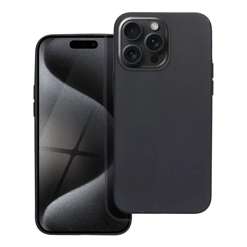 MATT maciņš telefonam iPhone 15 Pro Max melns