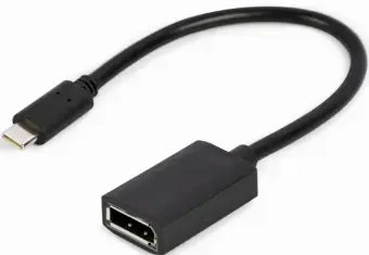 Kabelis Gembird USB Type-C Male - DisplayPort Female 4K 15cm Black