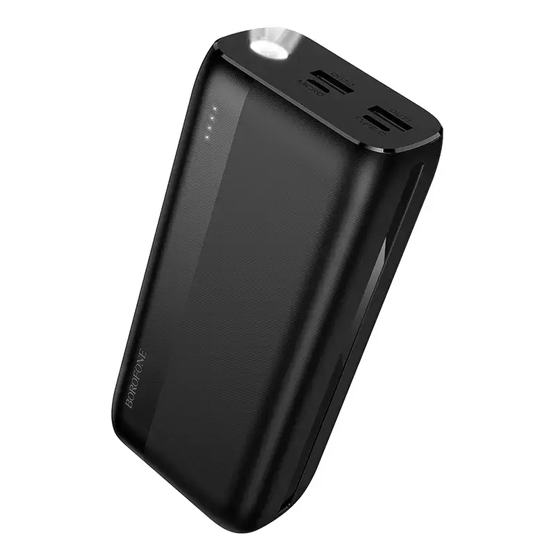 Borofone BJ86A Victoria ārējais akumulators (powerbank) | 30 000 mAh | USB-A | melns