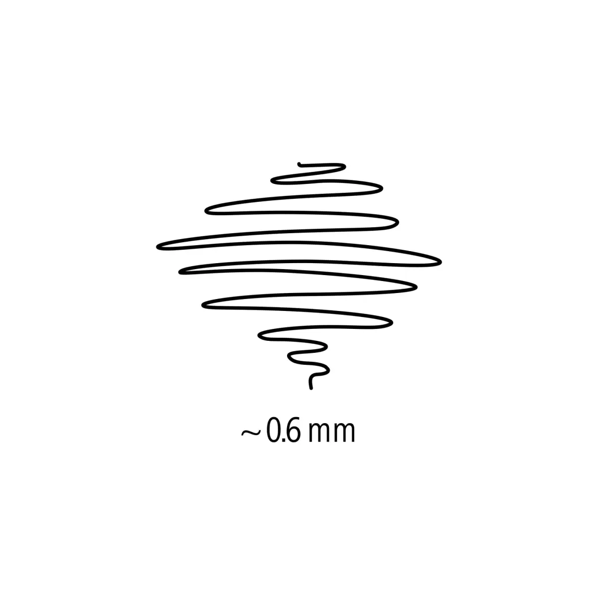 Noturīgais marķieris STAEDTLER kodoskopa plēvēm OHP 318F, 0.6mm, melns
