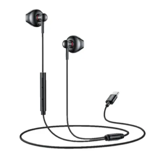 YESIDO EAR PHONES YH49 TYPE-C 120CM BLACK