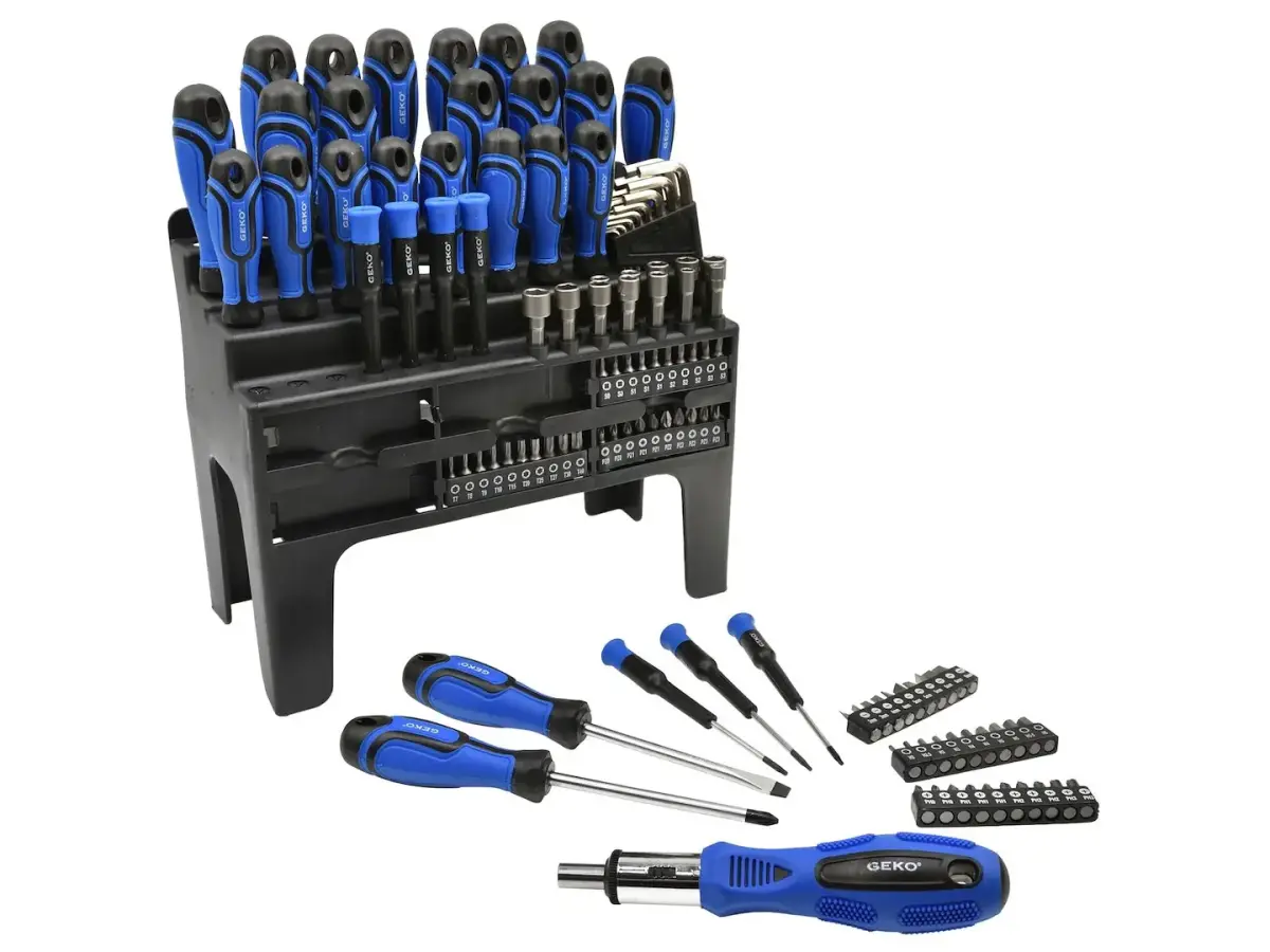Screwdriver and Bit Set, 122 pcs