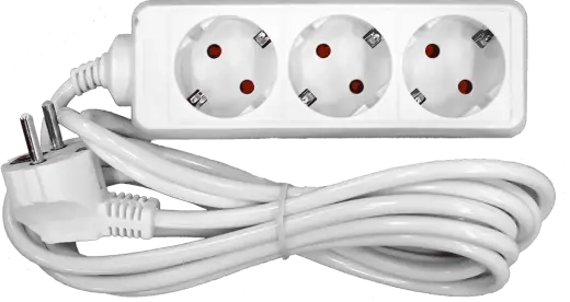 Pagarinātājs 3-vietīgs 1.5m a/z pievadvads 3Gx1mm