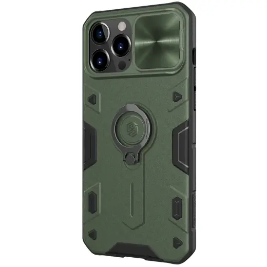 Nillkin CamShield Armor Hard Case for iPhone 13 Pro Max Dark Green (without logocut)
