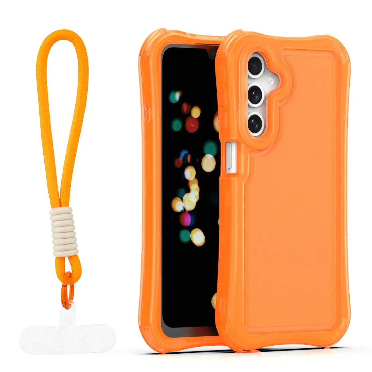 Safepop case with strap for Samsung Galaxy A16 4G / A16 5G orange