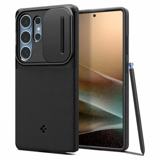 Etui Spigen Optik Armor do Samsung        Galaxy S25 Ultra czarny