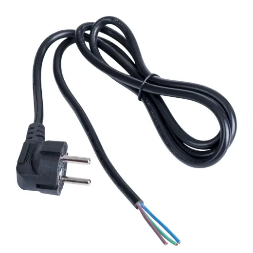 Power cable Akyga AK-OT-01P with open tin CEE 7|7 250V|50Hz CU 3x1mm2 1.5m