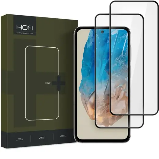 HOFI GLASS PRO+ karastatud klaas, sobib telefonile Samsung Galaxy M35 5G, must