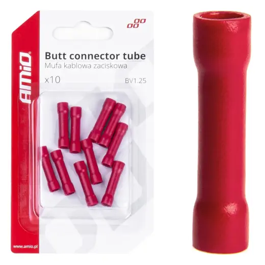 Butt connector tube MPD 1,25 10 pcs