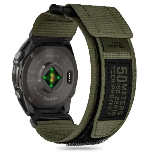 Tech-Protect Scout Pro Strap Garmin Fenix 5 | 6 | 6 Pro | 7 | 8 (47MM) - Green