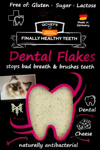 QCHEFS Dental Flakes Cat 80g