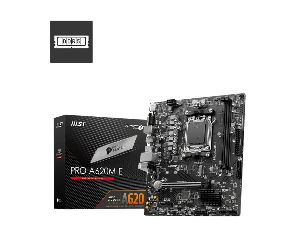 MSI Mainboard PRO A620M-E - micro ATX - Socket AM5 - AMD A620
