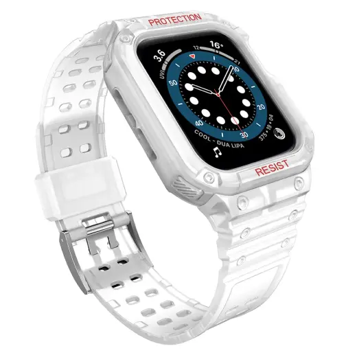 Protect nutikella rihm Apple Watch (42/44/45 mm) jaoks | plast | läbipaistev