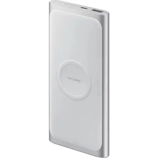 Samsung EB-U1200CSEGWW Power Bank Universāla Ārējas Uzlādes Baterija Type-C | 15W | 10 000 mAh | Wireless Sudraba