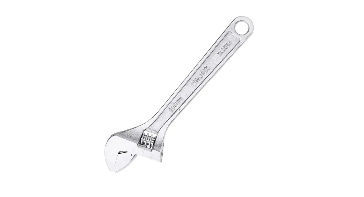 Regulējams uzgriežņu atslēga 8" Deli Tools EDL008A sudraba