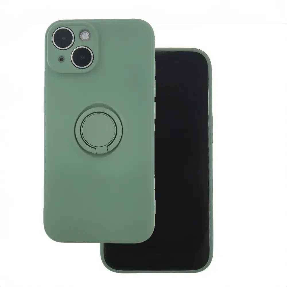Finger Grip maciņš ar statīvu telefonam iPhone 14 zaļš