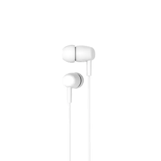 XO wired earphones EP50 jack 3,5mm white 1pcs