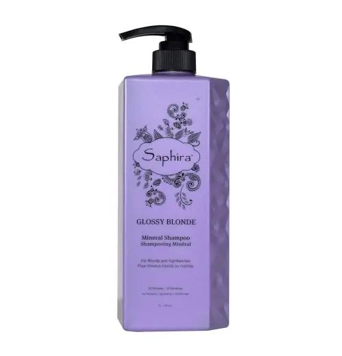 Saphira, Glossy Blonde, Rich In Minerals, Hair Colour Shampoo, For Blonde Hair,  Blonde, 1000 ml