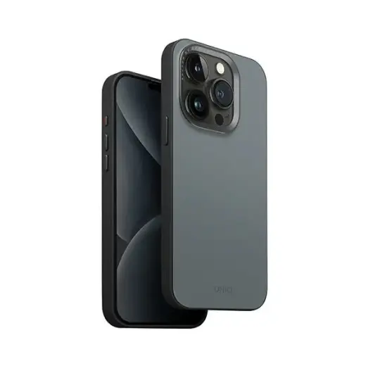 UNIQ etui Lyden DS iPhone 15 Pro 6.1" Magclick Charging niebiesko-czarny|washed blue-black