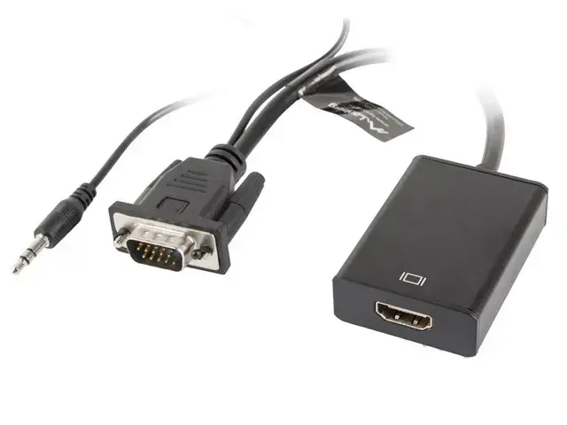 Adapter VGA(M) + Audio - HDMI (Ż)