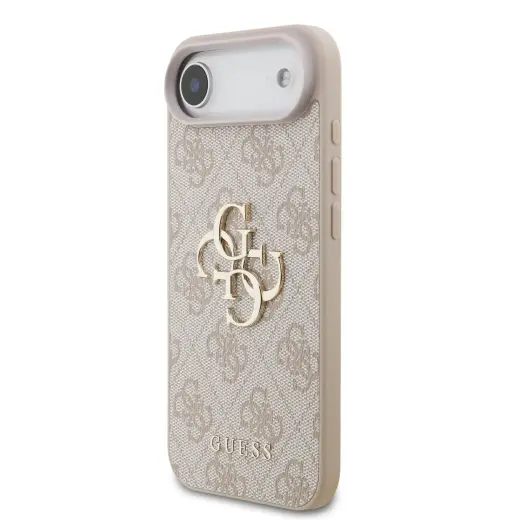 Guess PU 4G Metal Logo Strap Case for iPhone Air Pink