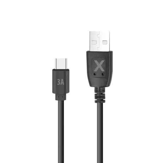Maxlife data transfer and charging cable | USB-A to USB-C | 15W | 2m | black