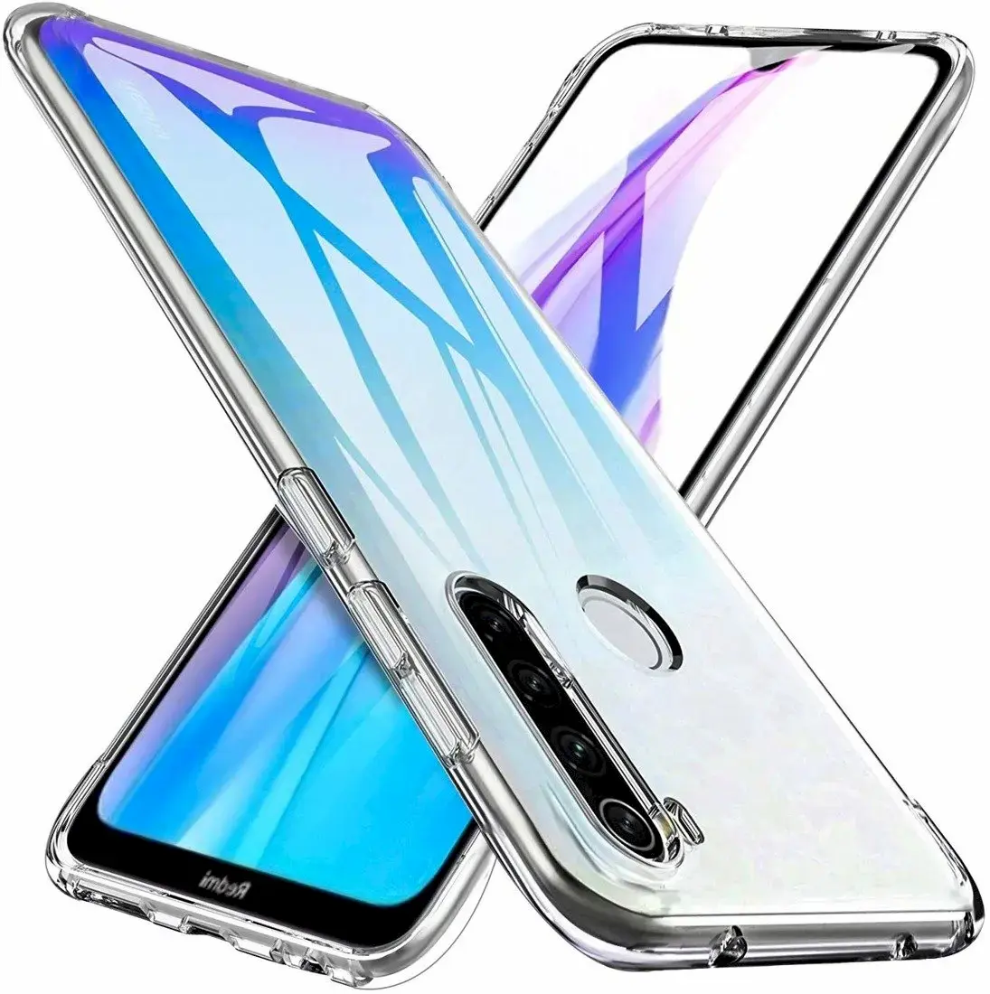 Fusion Ultra Back Case 2 mm Protect Silicone Case For Xiaomi Redmi Note 8T Transparent