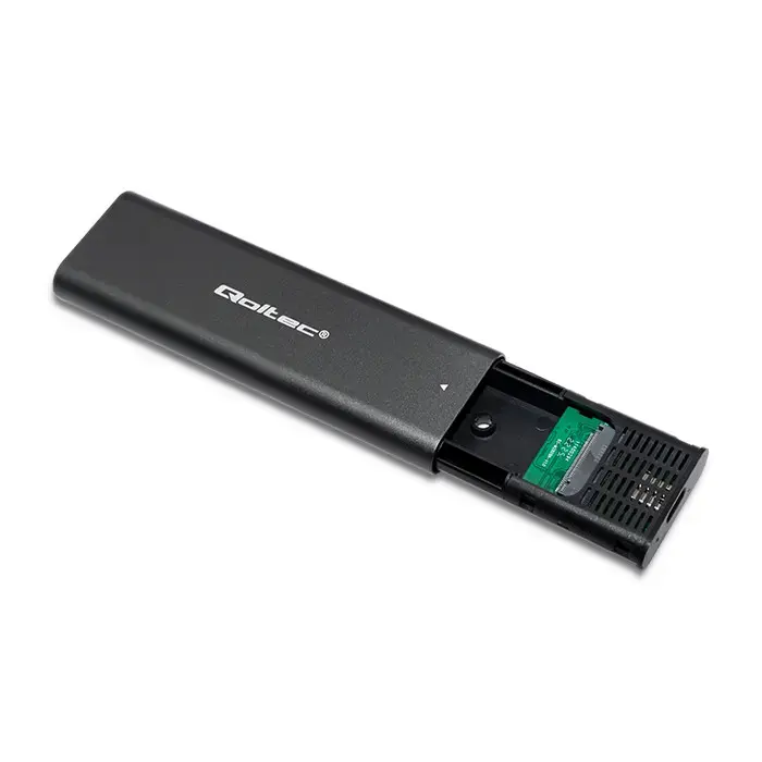 Qoltec korpuss M.2 SSD | NVME | PCI-E | USB-C