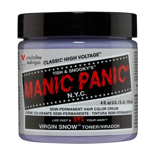 Manic Panic, Classic High Voltage Virgin Snow, Semi-Permanent Hair Dye,  Virgin Snow, 118 ml