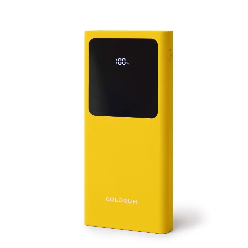 COLORUM CPB10-05 ārējais akumulators (powerbank) | 10000 mAh | dzeltens