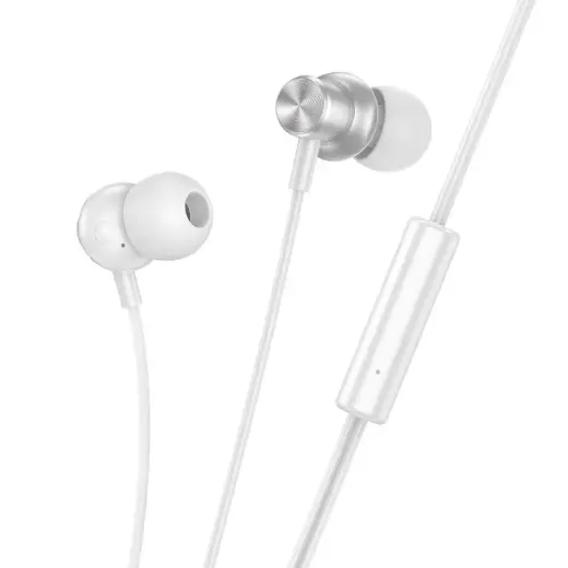 Wire earphones Jack 3,5 mm Hoco M110 silver