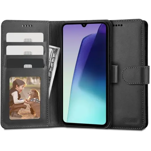 Tech-Protect Wallet book type phone case for Redmi 14C 4G | Poco C75 black