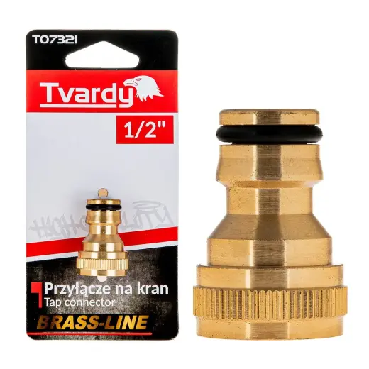 3/4" väliskeermega liitmik BRASS-LINE seeria