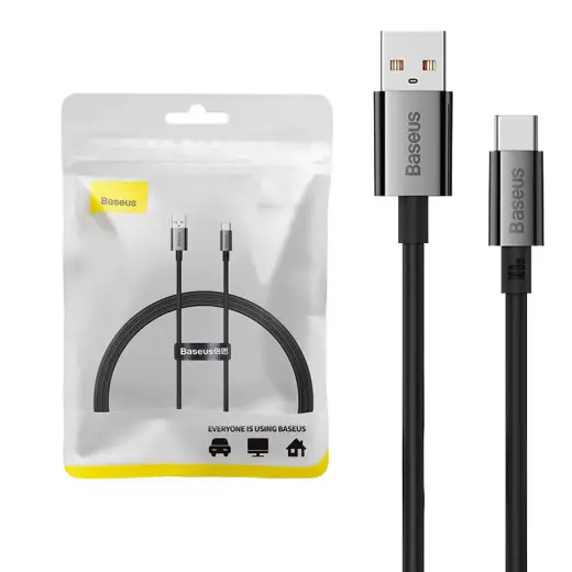 Baseus Superior data transfer and charging cable | USB-A to USB-C | 100W | 1m | black