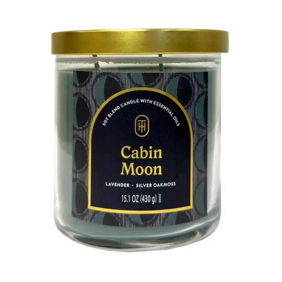 Aromātiskā svece Cabin Moon 430gr, +/- 50h