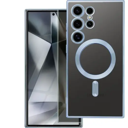 Electro Mag maciņš ar MagSafe atbalstu telefonam Samsung Galaxy S26 Ultra (S948) zils