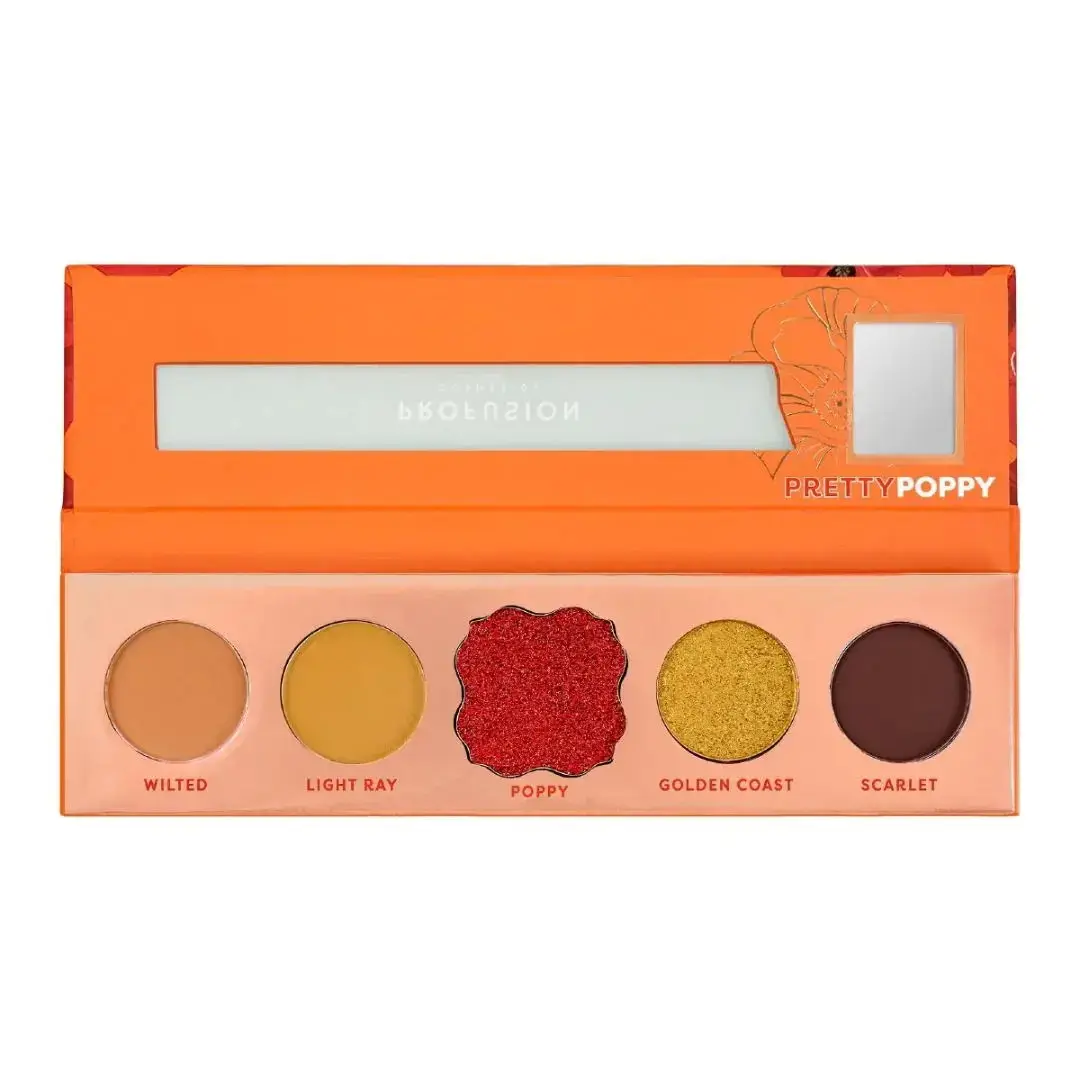Profusion Cosmetics, Pretty Poppy, Eyeshadow Palette, 5 Shades, 4.58 g