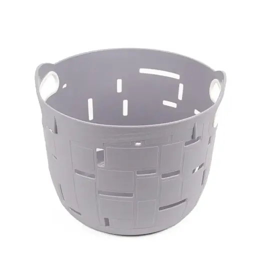 Small plastic basket City 25x25x21cm, gray