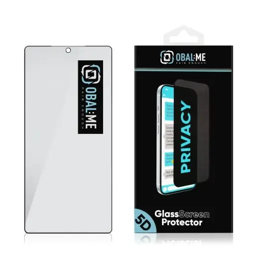 OBAL:ME Privacy 5D grūdintas stiklas telefonui Samsung Galaxy S25 Ultra, juodas