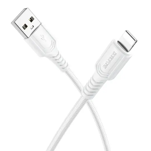 Borofone Cable BX116 Certain - USB to Lightning - 2,4A 1 metre white
