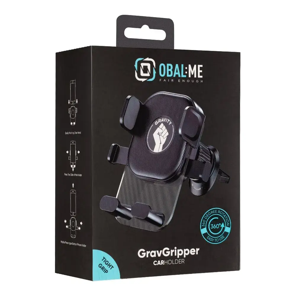OBAL:ME GravGripper auto turētājs melns