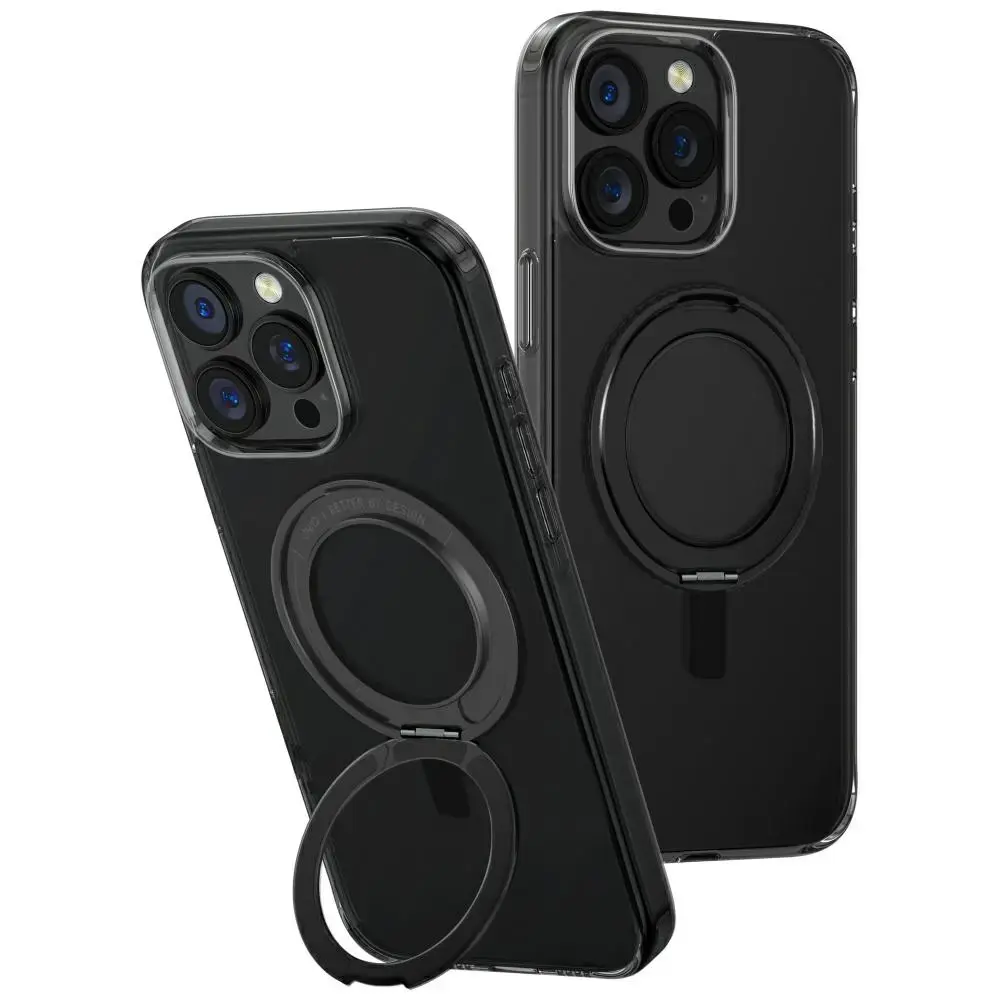 Case UNIQ Swivix for iPhone 16 Pro Max 360 Rotating Kickstand black