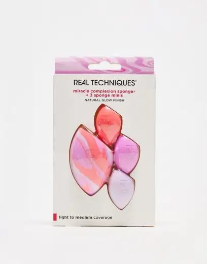 Real Techniques Berry Pop Miracle Complexion Sponges + 3 Mini Sponges