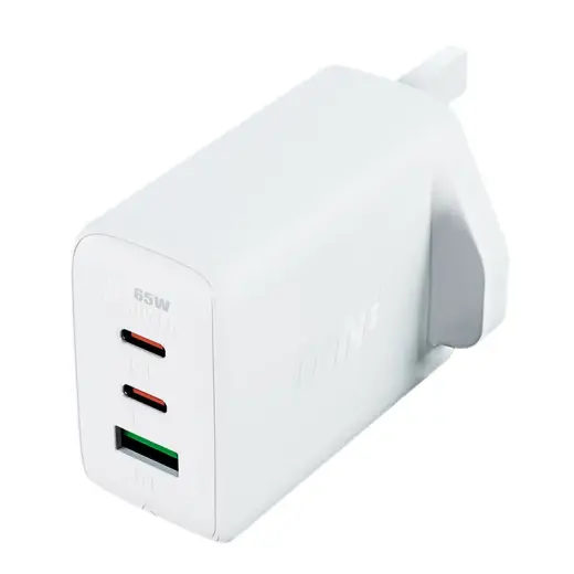 Acefast A44 travel charger | 65W | GaN, PD | USB-A, USB-C | white