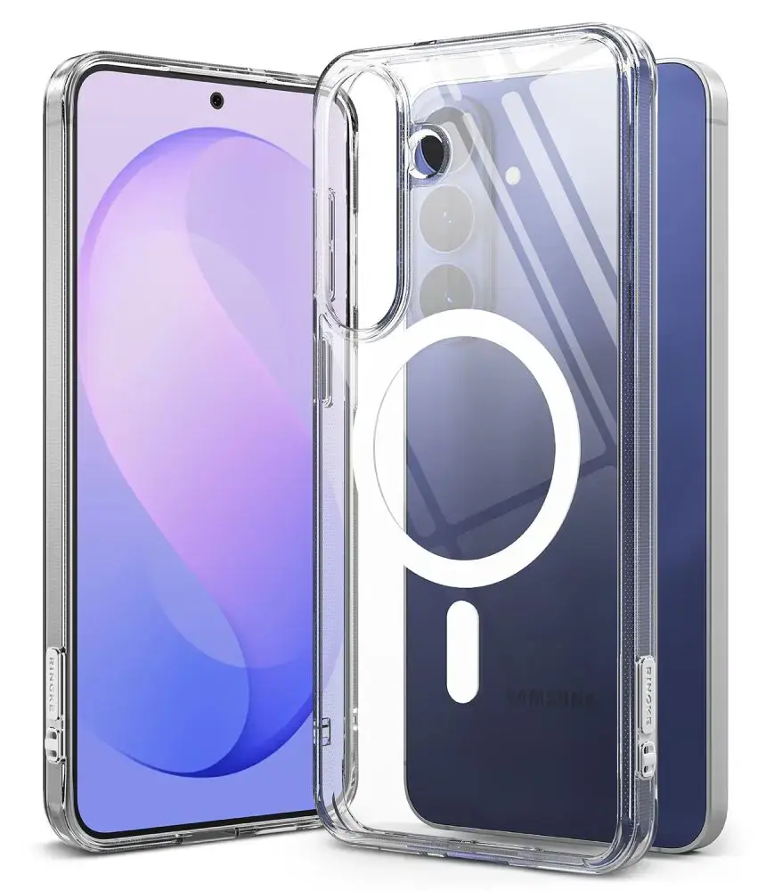 Ringke Fusion phone case with MagSafe support for Samsung Galaxy S26 FE (S741) transparent